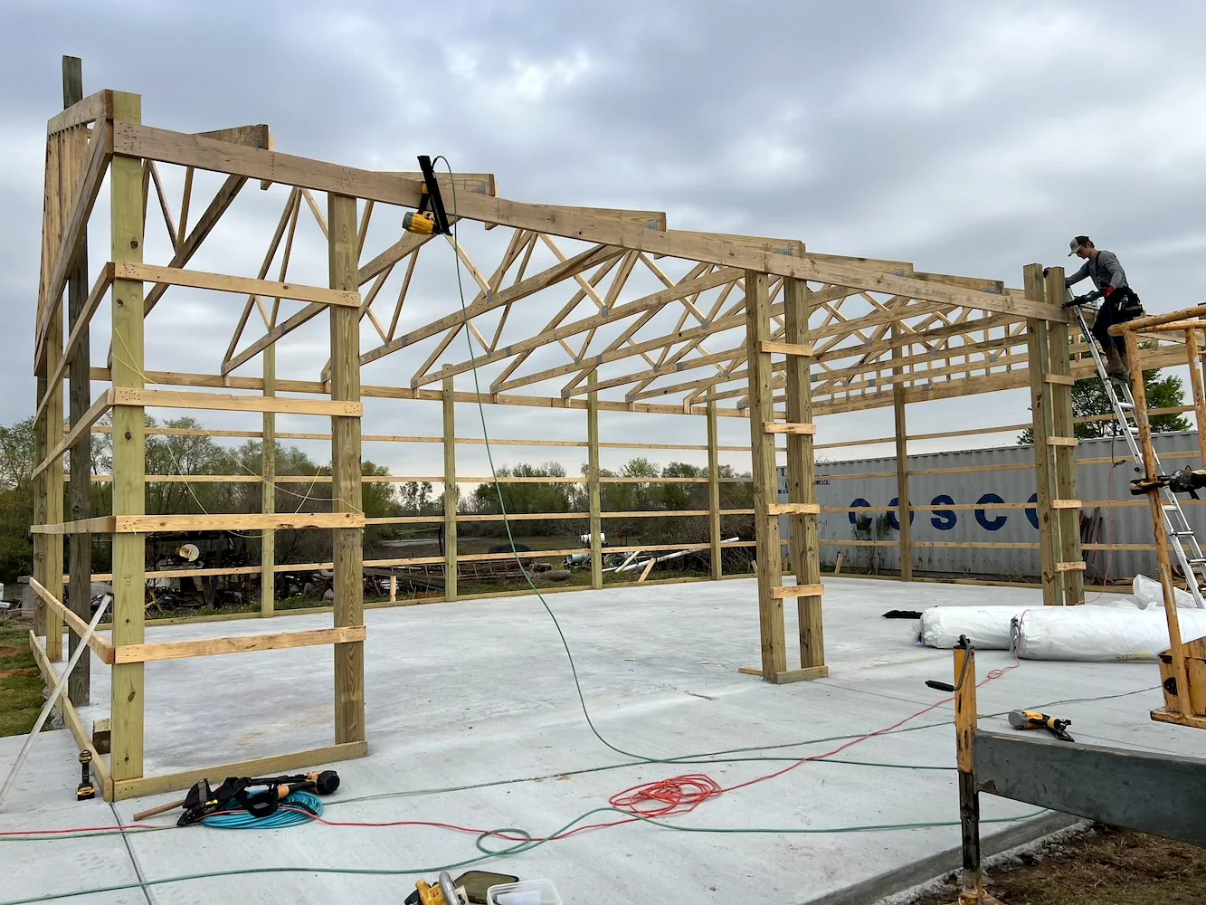 Construction and pole barn project by Herring Roofing 51 Construction and pole barn project by Herring Roofing 51