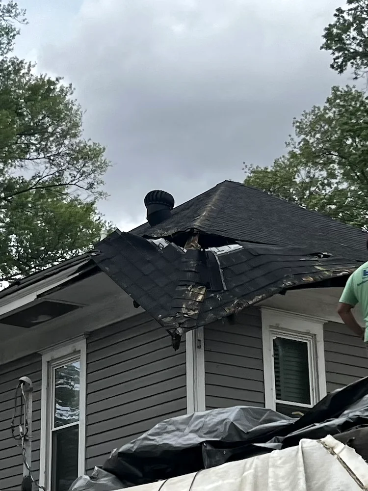 Storm damage repair and restoration by Herring Roofing 13